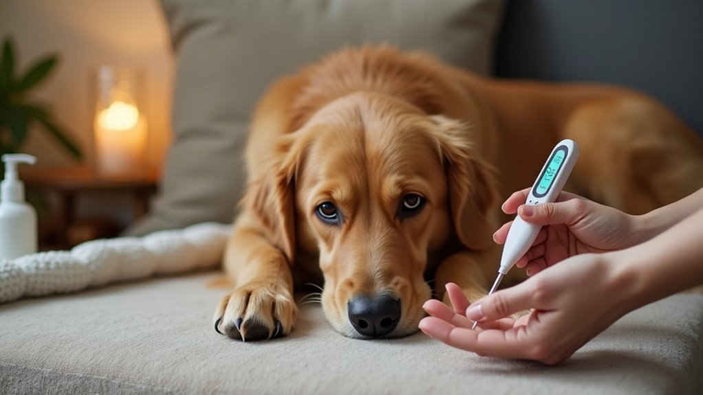 cooperative thermometer usage for dogs