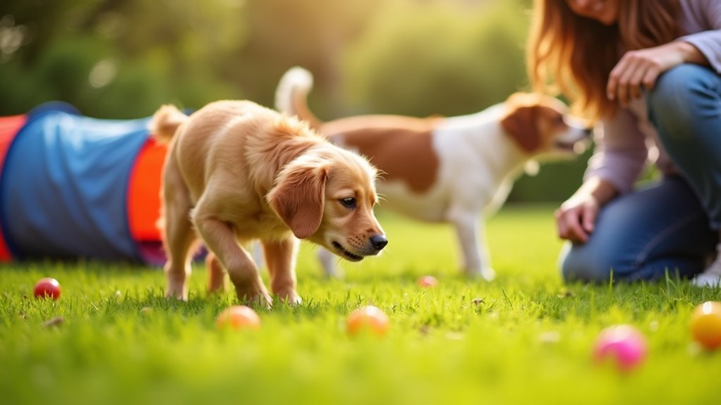 exercises for shy dogs