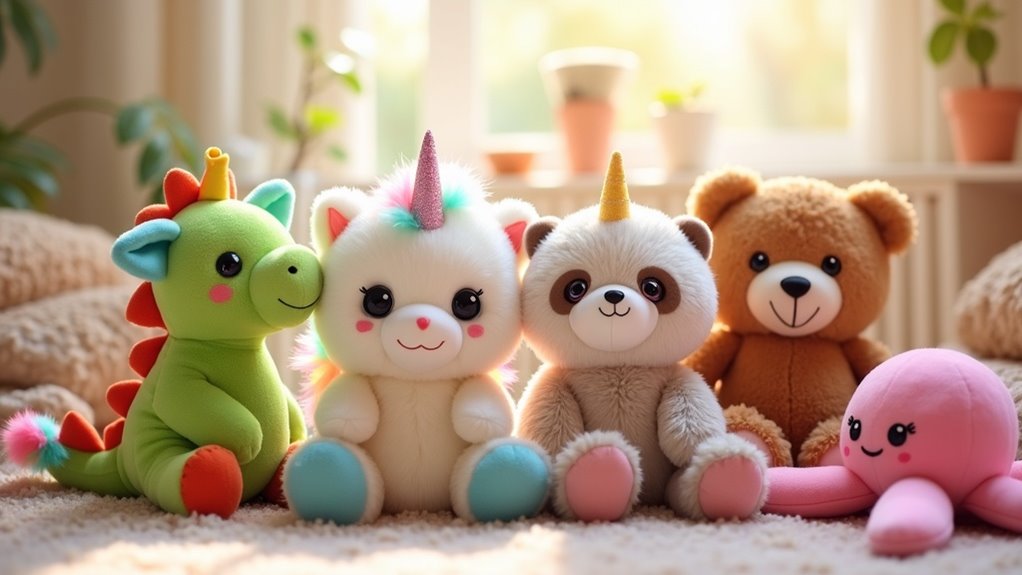 joyful plush toys selection