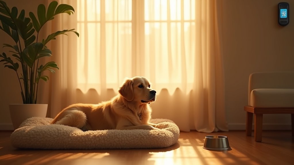safe indoor temperature for dogs