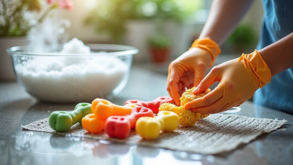 sanitize dog toys effectively