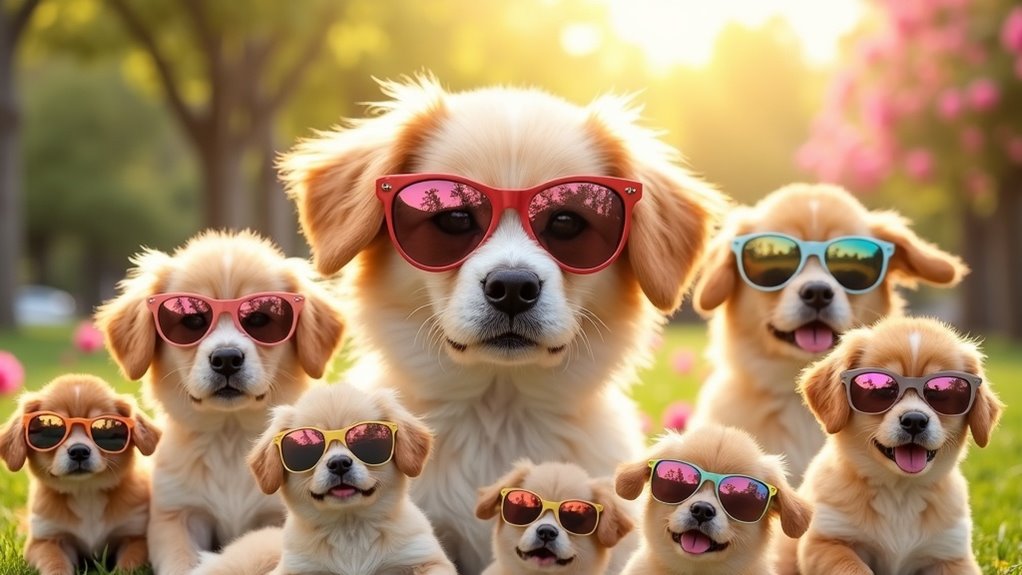 stylish dog sunglasses selection