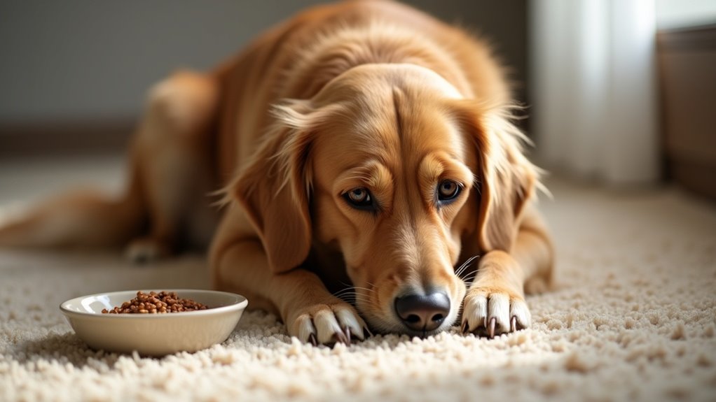 symptoms of dog nausea