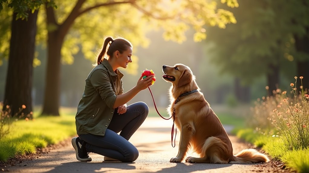 teach leash walking techniques